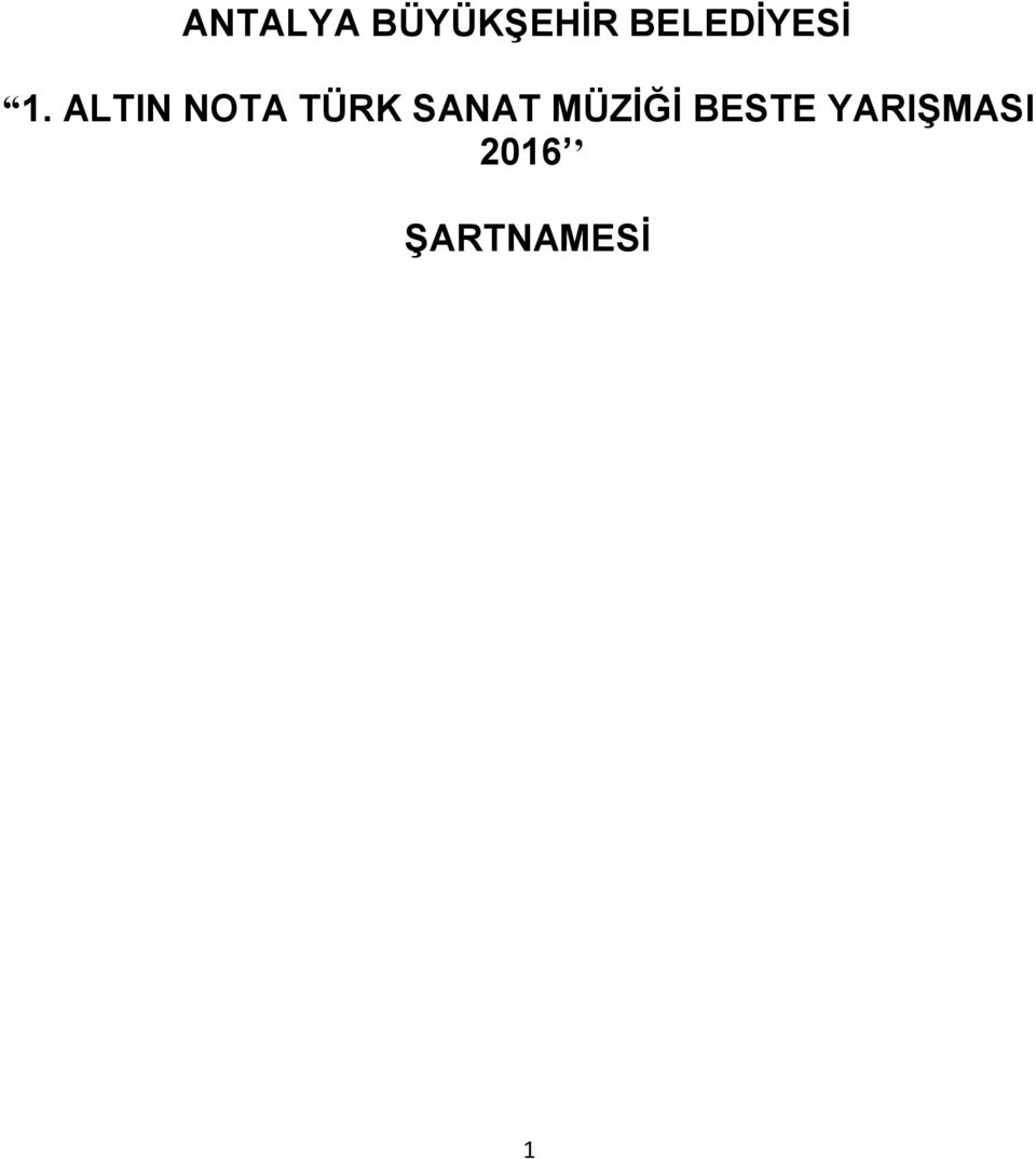 ALTIN NOTA TÜRK SANAT