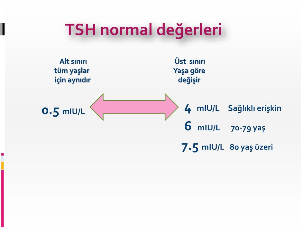 5 miu/l 4 miu/l Sağlıklı erişkin 6