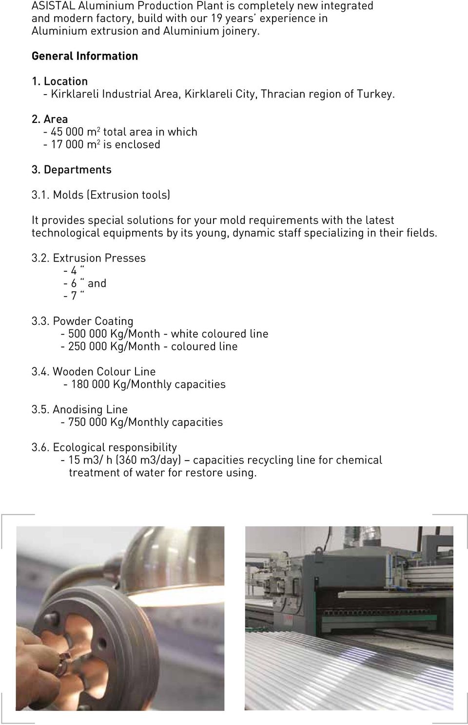 000 m 2 is enclosed 3. Departments 3.1.