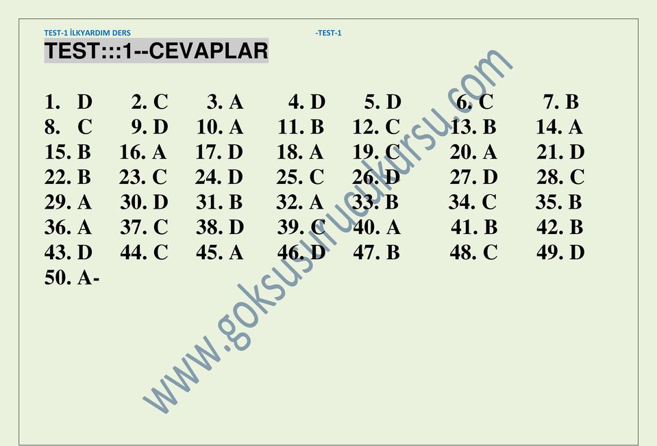 D 25. C 26. D 27. D 28. C 29. A 30. D 31. B 32. A 33. B 34. C 35. B 36. A 37.