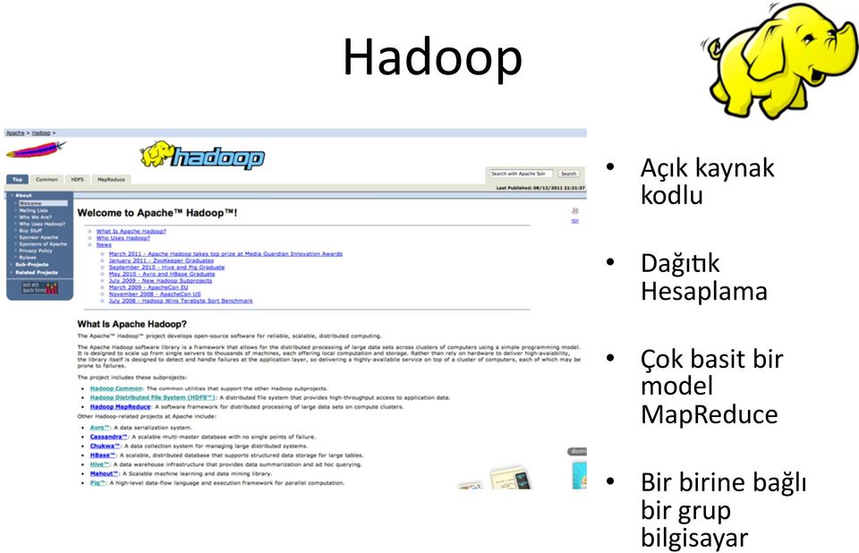 bir model MapReduce Bir