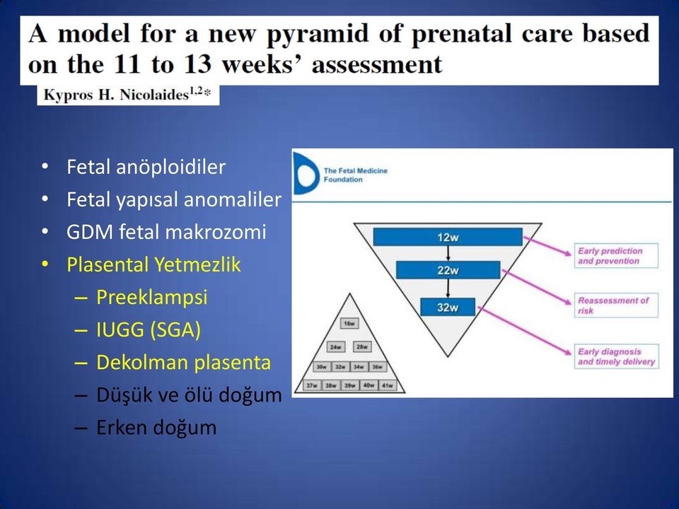 Plasental Yetmezlik Preeklampsi IUGG