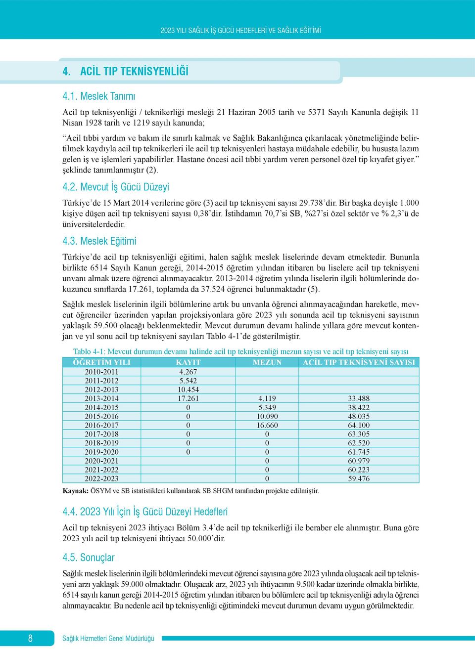 kalmak ve Sağlık Bakanlığınca çıkarılacak yönetmeliğinde belirtilmek kaydıyla acil tıp teknikerleri ile acil tıp teknisyenleri hastaya müdahale edebilir, bu hususta lazım gelen iş ve işlemleri