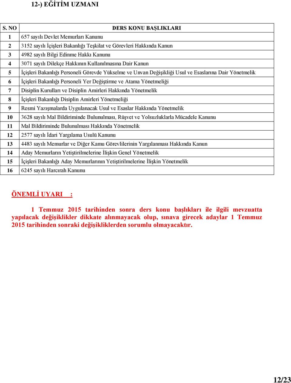 Bulunulması Hakkında Yönetmelik 12 2577 sayılı İdari Yargılama Usulü Kanunu 13 4483 sayılı Memurlar ve Diğer Kamu