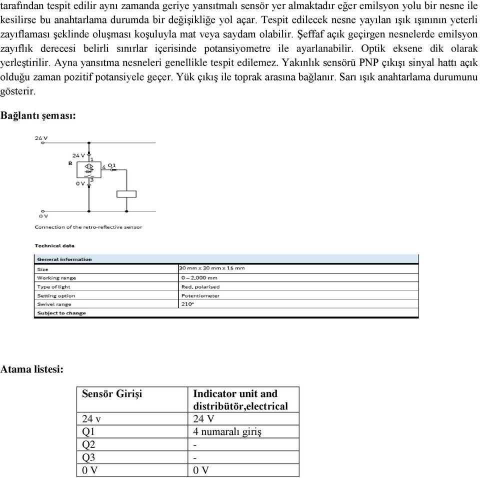 Şeffaf açık geçirgen nesnelerde emilsyon zayıflık derecesi belirli sınırlar içerisinde potansiyometre ile ayarlanabilir. Optik eksene dik olarak yerleştirilir.