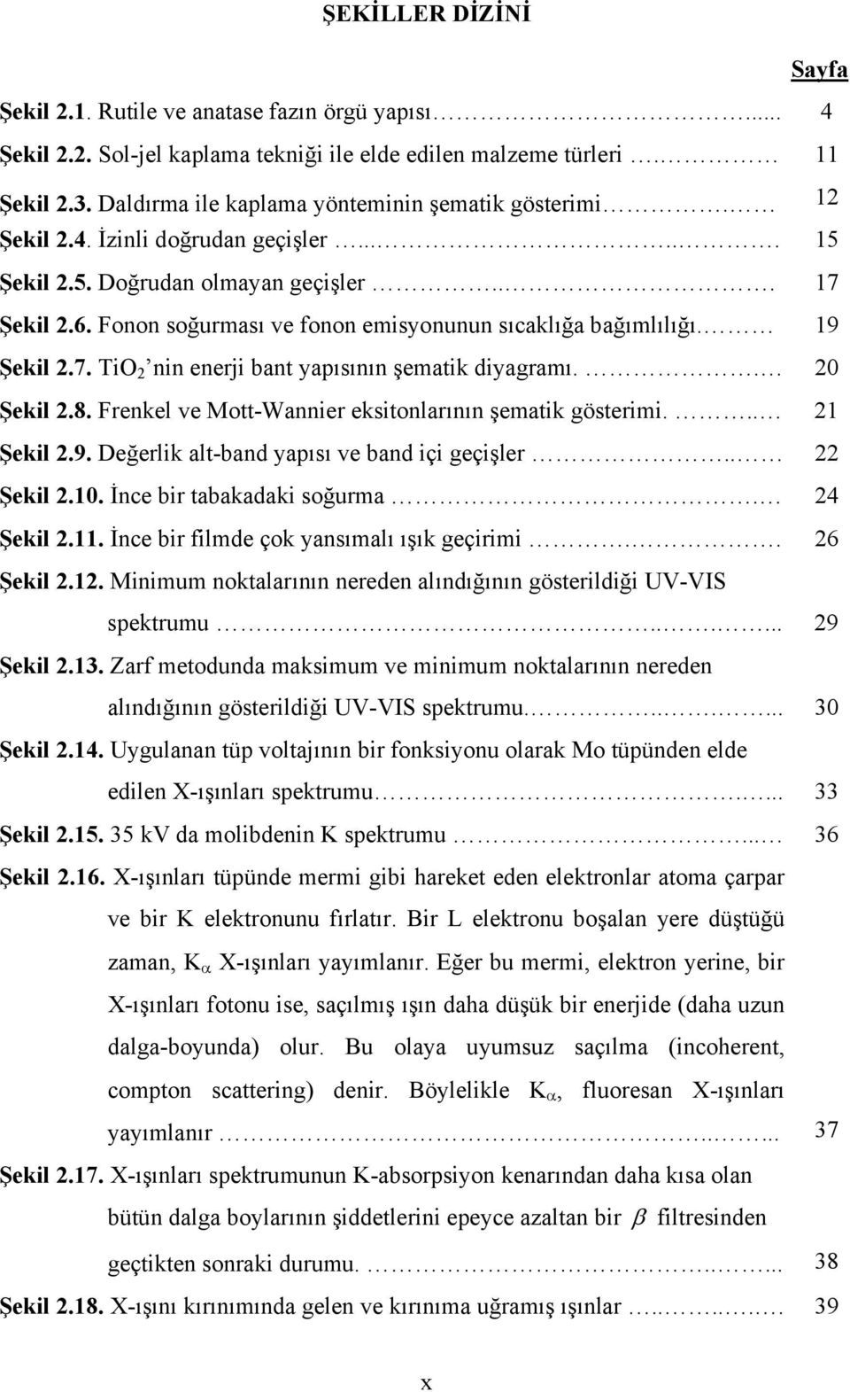 Fonon soğurması ve fonon emisyonunun sıcaklığa bağımlılığı. 19 Şekil 2.7. TiO 2 nin enerji bant yapısının şematik diyagramı.. 20 Şekil 2.8. Frenkel ve Mott-Wannier eksitonlarının şematik gösterimi.