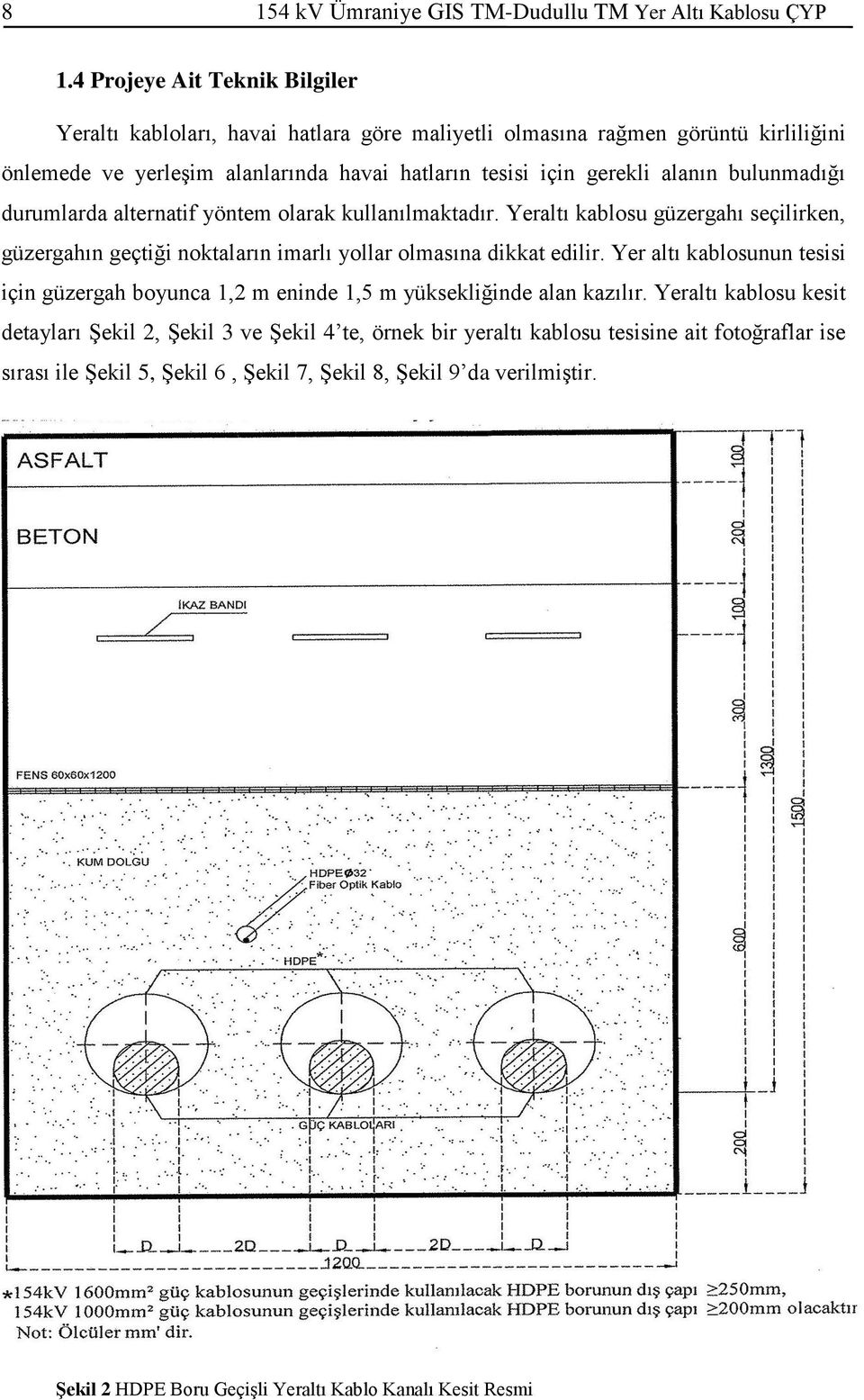 bulunmadığı durumlarda alternatif yöntem olarak kullanılmaktadır. Yeraltı kablosu güzergahı seçilirken, güzergahın geçtiği noktaların imarlı yollar olmasına dikkat edilir.