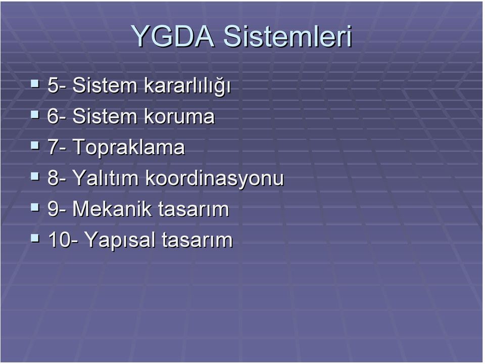 Topraklama 8- Yalıtım