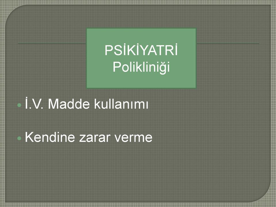 Madde kullanımı