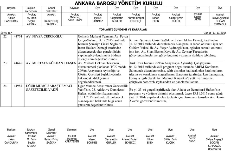 MUSTAFA GÖKHAN TEKŞEN Av. Mustafa Gökhan Tekşen'in, düzenlenmesi planlanan TCK madde 299'un Anayasaya Aykırılığı ve Çözüm Önerileri başlıklı etkinlik hakkındaki dilekçesinin değerlendirilmesi.