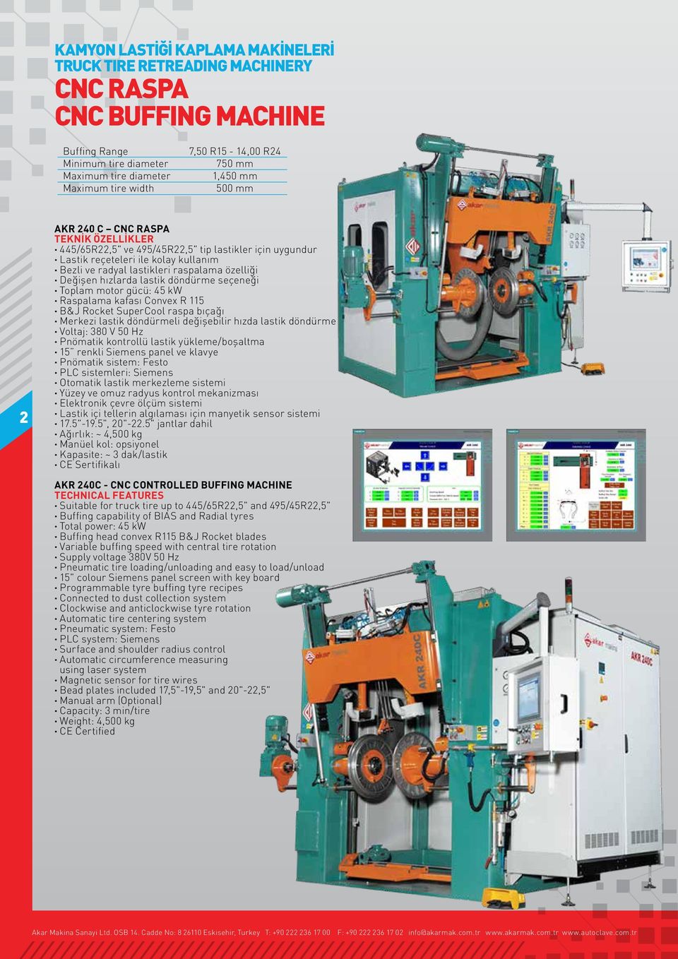 Convex R 115 B&J Rocket SuperCool raspa bıçağı Merkezi lastik döndürmeli değişebilir hızda lastik döndürme Voltaj: 380 V 50 Hz Pnömatik kontrollü lastik yükleme/boşaltma 15 renkli Siemens panel ve