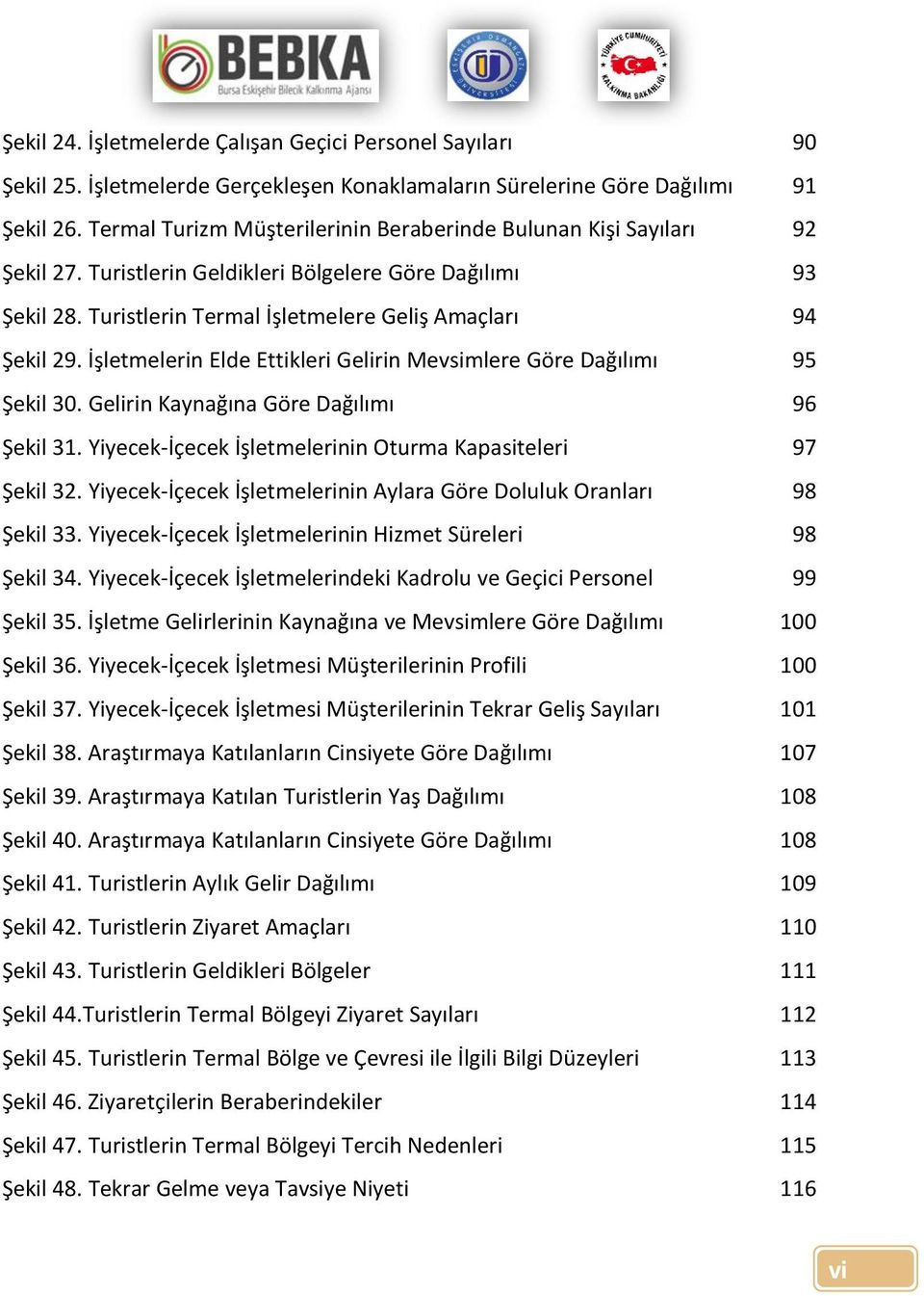 İşletmelerin Elde Ettikleri Gelirin Mevsimlere Göre Dağılımı 95 Şekil 30. Gelirin Kaynağına Göre Dağılımı 96 Şekil 31. Yiyecek-İçecek İşletmelerinin Oturma Kapasiteleri 97 Şekil 32.