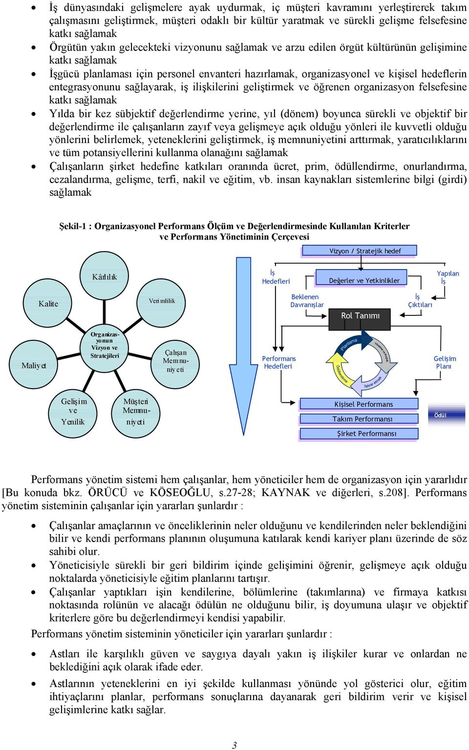 entegrasyonunu sağlayarak, iş ilişkilerini geliştirmek ve öğrenen organizasyon felsefesine katkı sağlamak Yılda bir kez sübjektif değerlendirme yerine, yıl (dönem) boyunca sürekli ve objektif bir