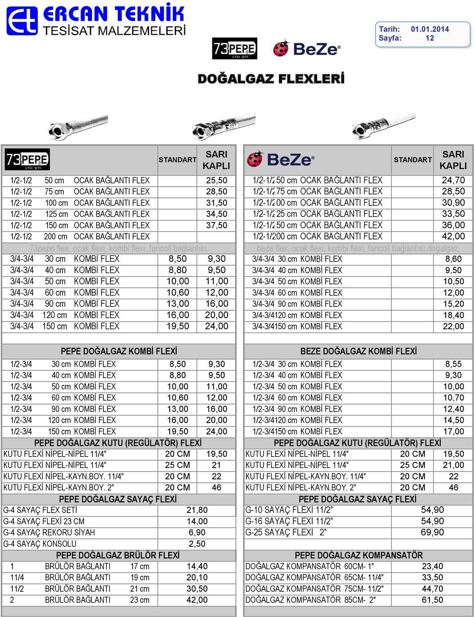 FLEX 24,70 1/2-1/2 75 cm OCAK BAĞLANTI FLEX 28,50 1/2-1/275 cm OCAK BAĞLANTI FLEX 28,50 1/2-1/2 100 cm OCAK BAĞLANTI FLEX 31,50 1/2-1/2100 cm OCAK BAĞLANTI FLEX 30,90 1/2-1/2 125 cm OCAK BAĞLANTI