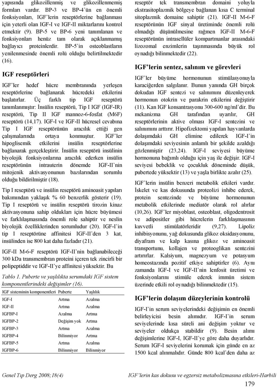 BP-5 ve BP-6 yeni tanımlanan ve fonksiyonları henüz tam olarak açıklanmamış bağlayıcı proteinlerdir. BP-5 in osteoblastların yenilenmesinde önemli rolü olduğu belirtilmektedir (16).