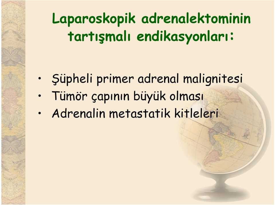 primer adrenal malignitesi Tümör