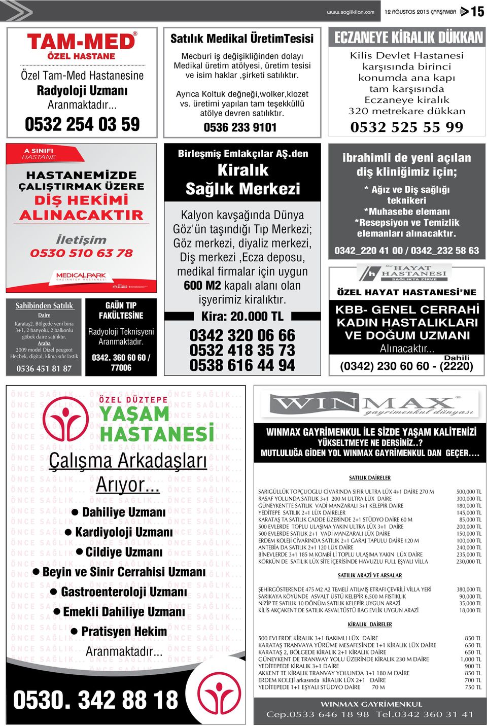 üretimi yapılan tam teşekküllü atölye devren satılıktır. 0536 233 9101 www.saglikilan.