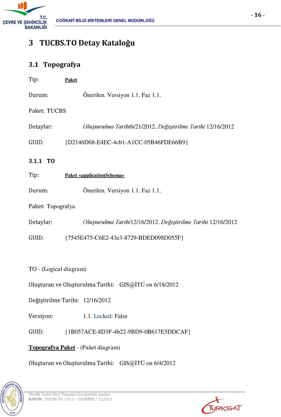 Değiştirilme Tarihi 12/16/2012 GUID: {7545E475-C6E2-43e3-8729-BDED098D055F} TO - (Logical diagram) Oluşturan ve Oluşturulma Tarihi: GIS@İTÜ on 6/18/2012 Değiştirilme Tarihi: