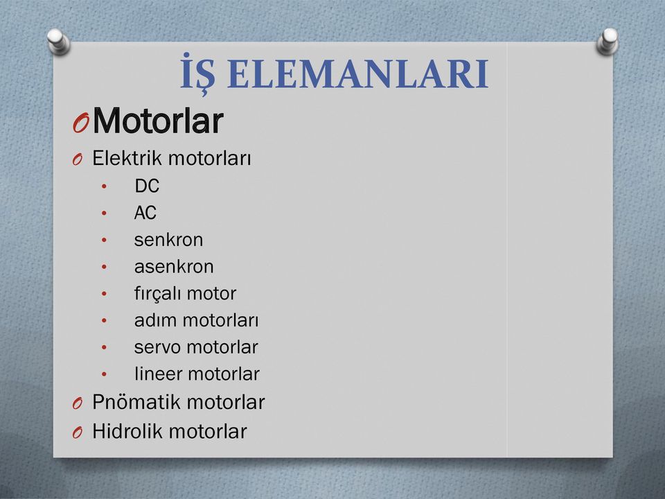 motorları servo motorlar lineer motorlar