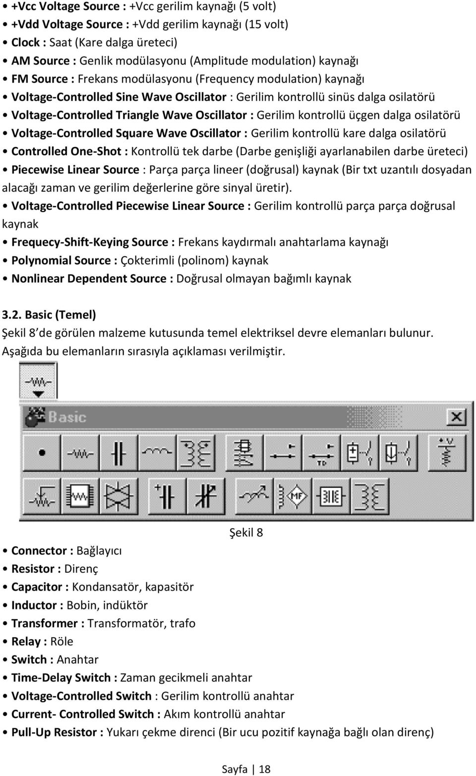 Gerilim kontrollü üçgen dalga osilatörü Voltage-Controlled Square Wave Oscillator : Gerilim kontrollü kare dalga osilatörü Controlled One-Shot : Kontrollü tek darbe (Darbe genişliği ayarlanabilen