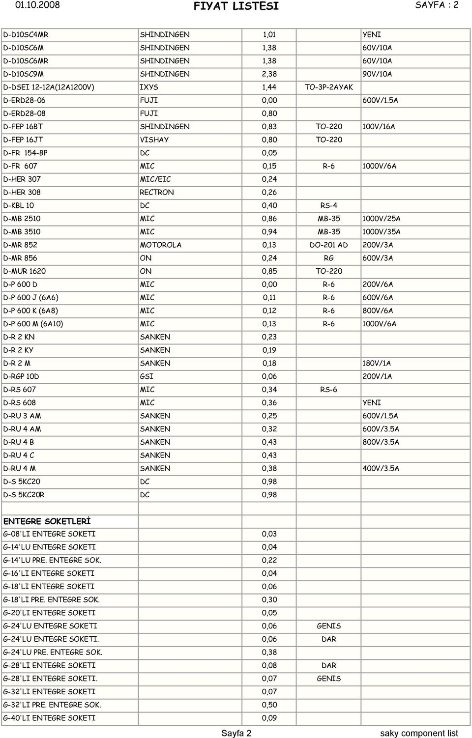 TO-3P-2AYAK D-ERD28-06 FUJI 0,00 600V/1.