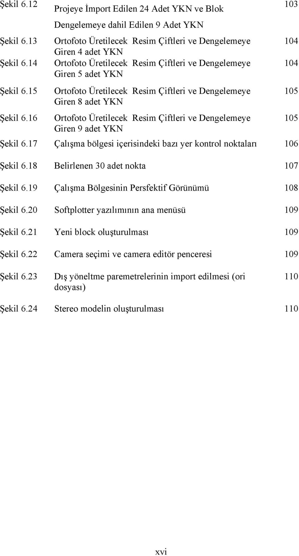 Giren 5 adet YKN Ortofoto Üretilecek Resim Çiftleri ve Dengelemeye Giren 8 adet YKN Şekil 6.16 Ortofoto Üretilecek Resim Çiftleri ve Dengelemeye 105 Giren 9 adet YKN Şekil 6.