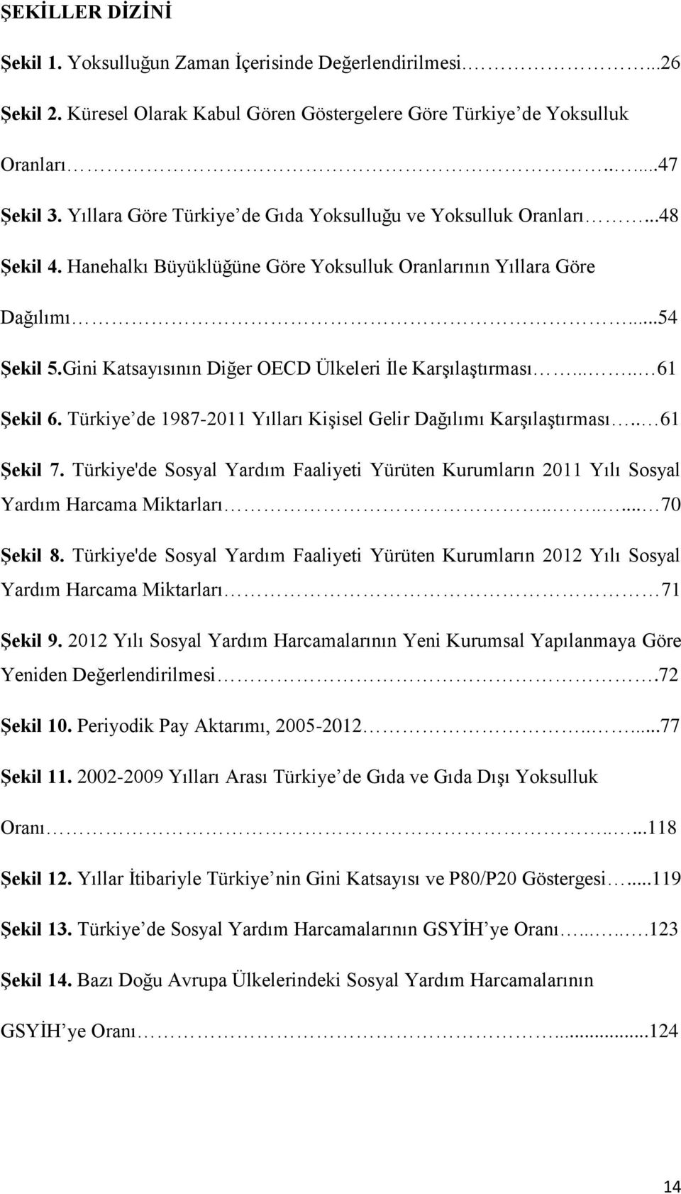 Gini Katsayısının Diğer OECD Ülkeleri İle Karşılaştırması..... 61 Şekil 6. Türkiye de 1987-2011 Yılları Kişisel Gelir Dağılımı Karşılaştırması.. 61 Şekil 7.