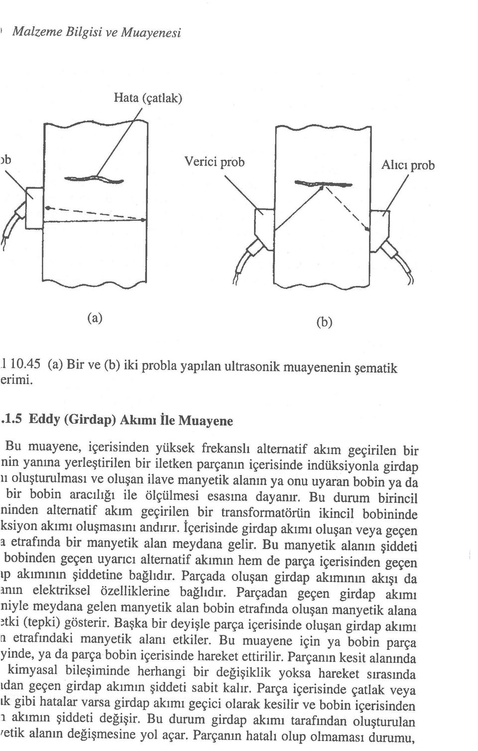 Parçada oluşan girdap akımının akışı da ının elektriksel özelliklerine bağlıdır.