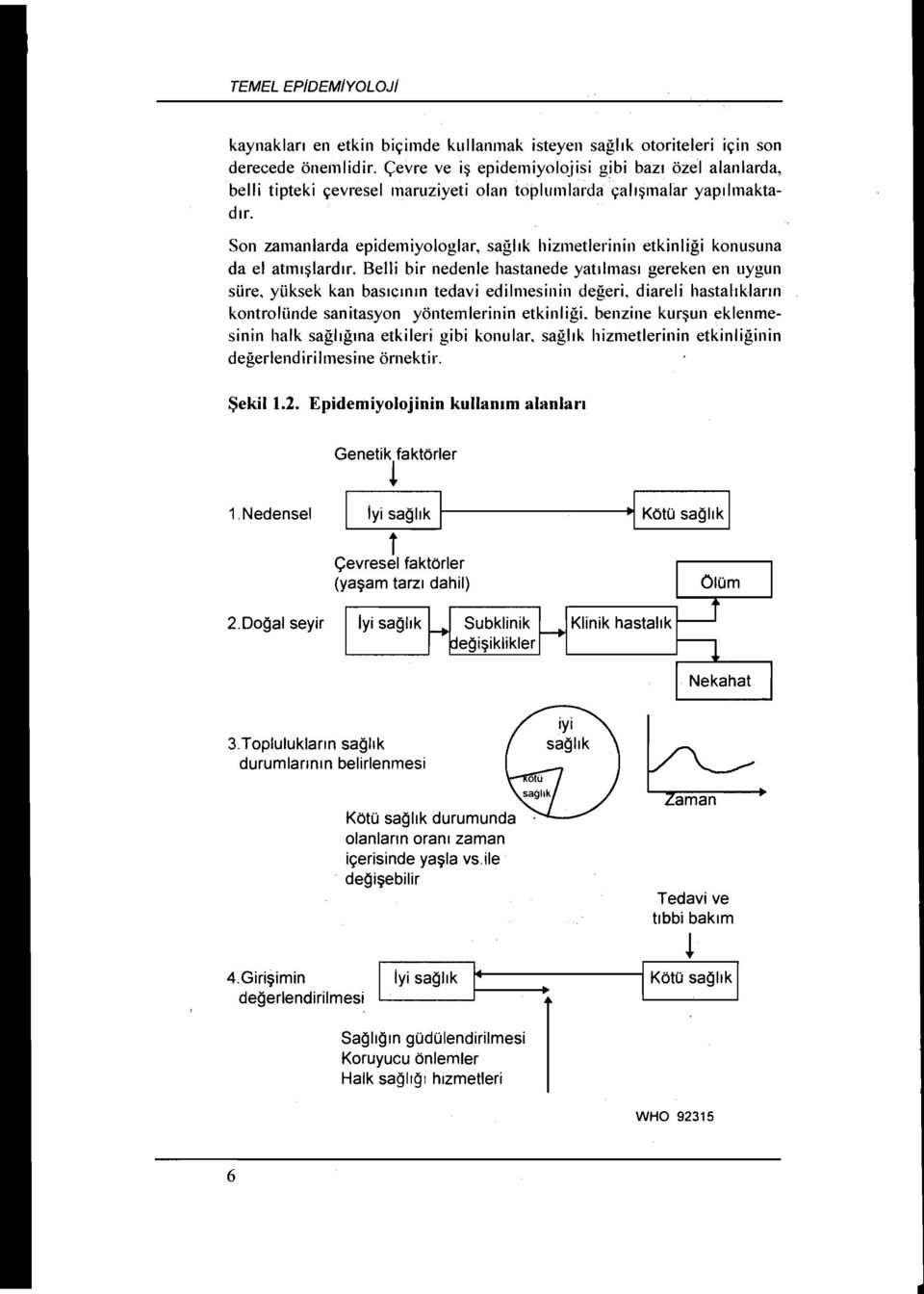 Son zamanlarda epidemiyologlar, sağlık hizmetlerinin etkinliği konusuna da el atmışlardır.