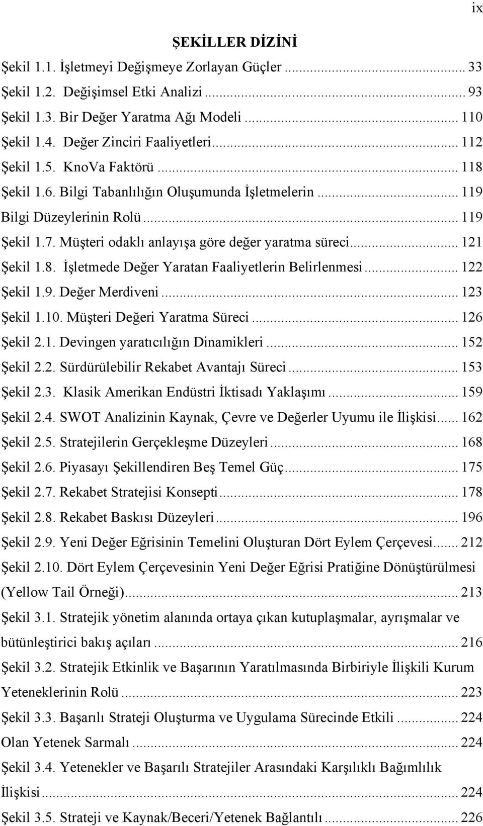 .. 121 Şekil 1.8. İşletmede Değer Yaratan Faaliyetlerin Belirlenmesi... 122 Şekil 1.9. Değer Merdiveni... 123 Şekil 1.10. Müşteri Değeri Yaratma Süreci... 126 Şekil 2.1. Devingen yaratıcılığın Dinamikleri.