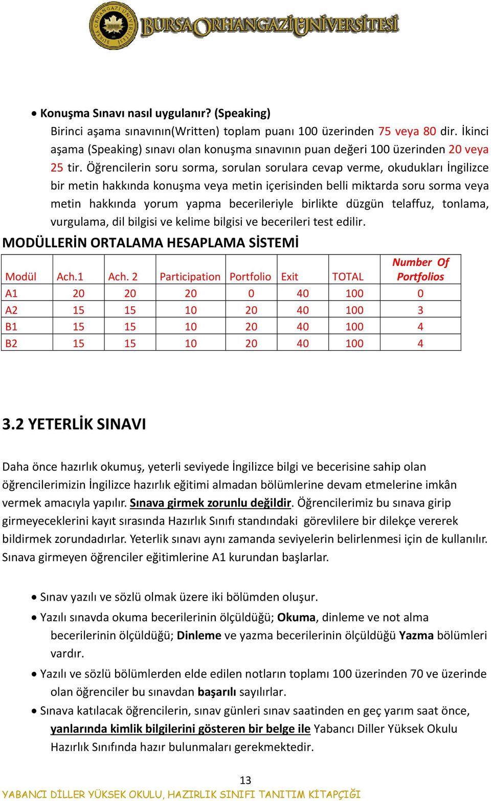 Öğrencilerin soru sorma, sorulan sorulara cevap verme, okudukları İngilizce bir metin hakkında konuşma veya metin içerisinden belli miktarda soru sorma veya metin hakkında yorum yapma becerileriyle