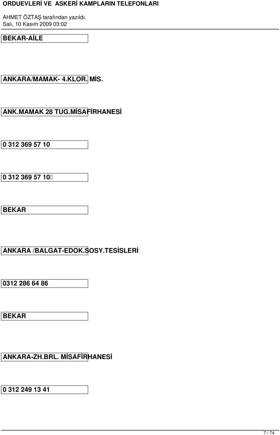 ANKARA /BALGAT-EDOK.SOSY.