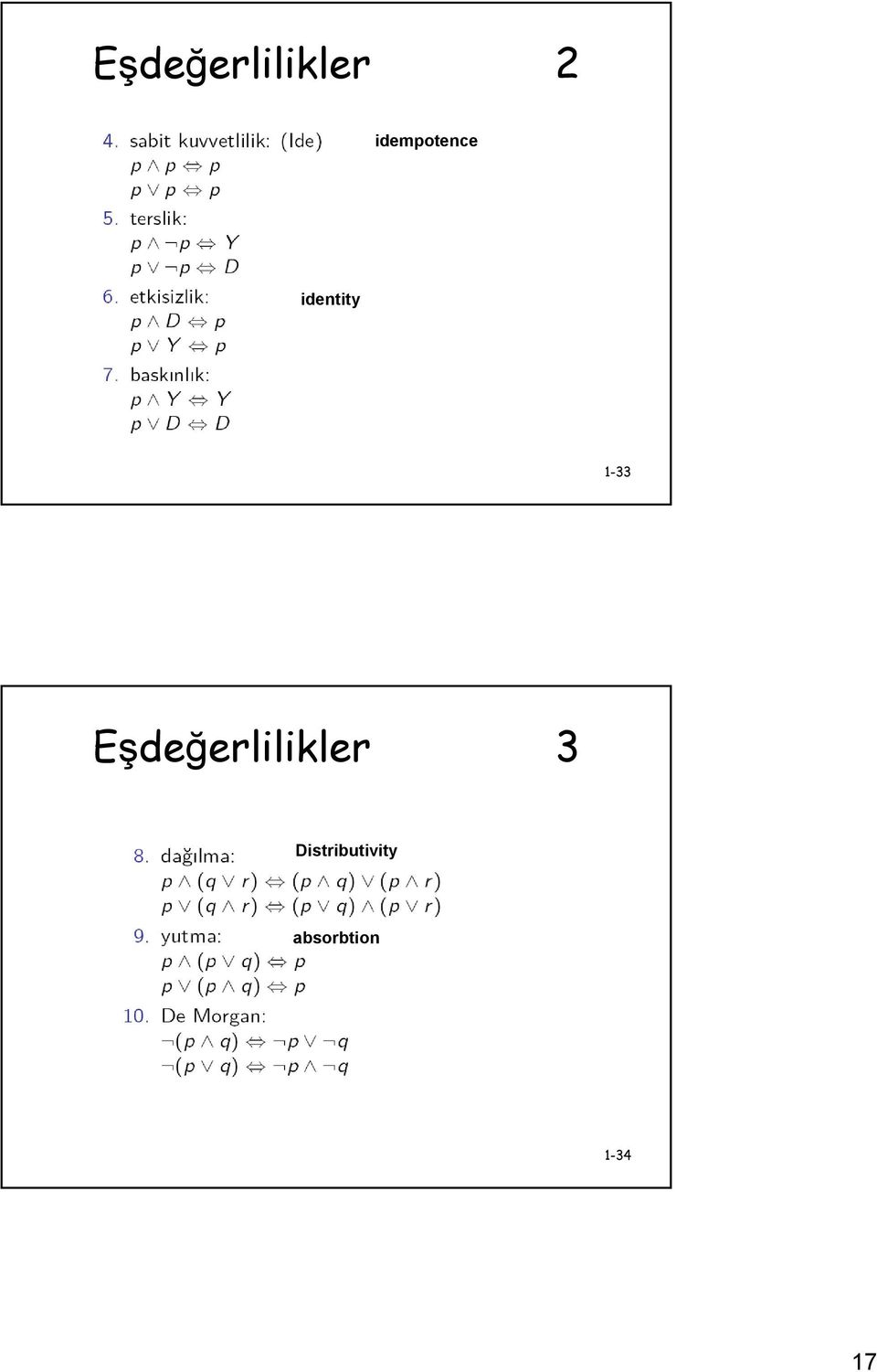 1-33 Eşdeğerlilikler 3