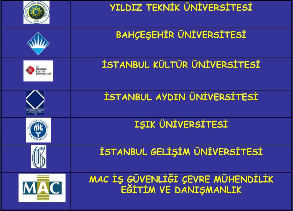 ÜNİVERSİTESİ IŞIK ÜNİVERSİTESİ İSTANBUL GELİŞİM