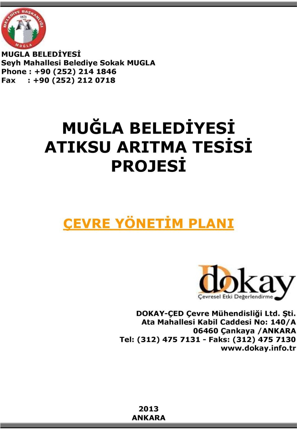 DOKAY-ÇED Çevre Mühendisliği Ltd. Şti.