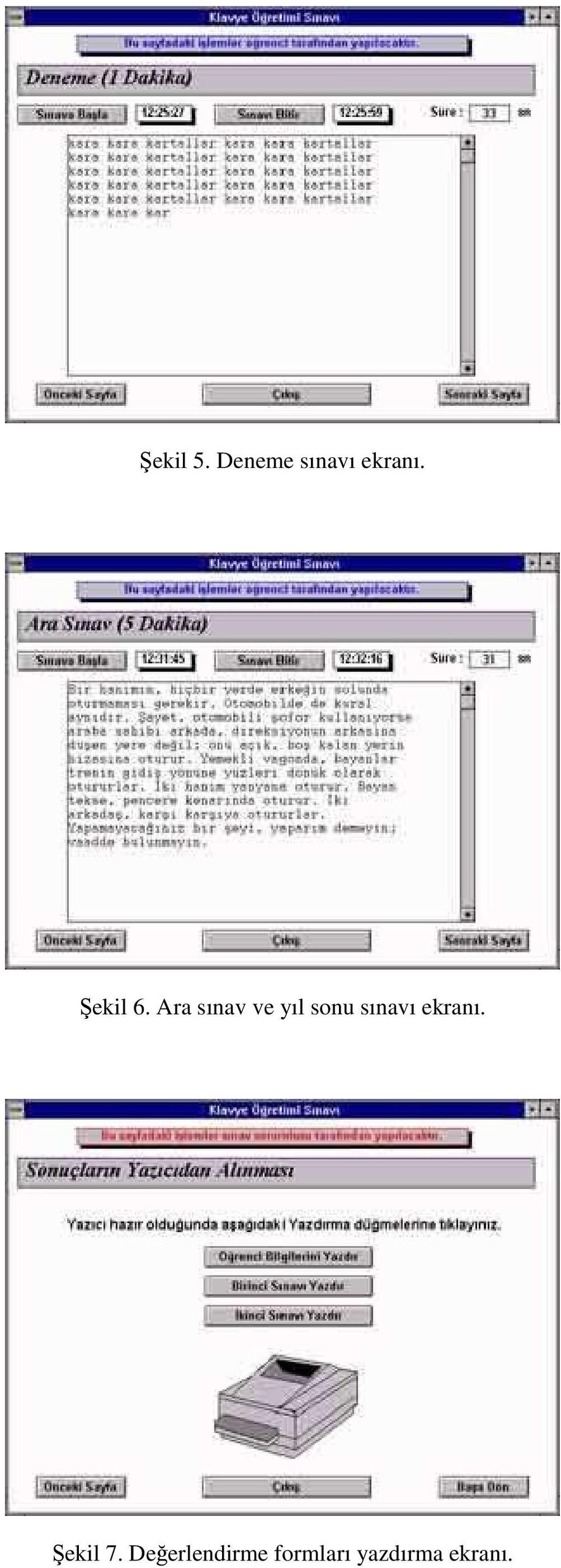 Ara sınav ve yıl sonu sınavı