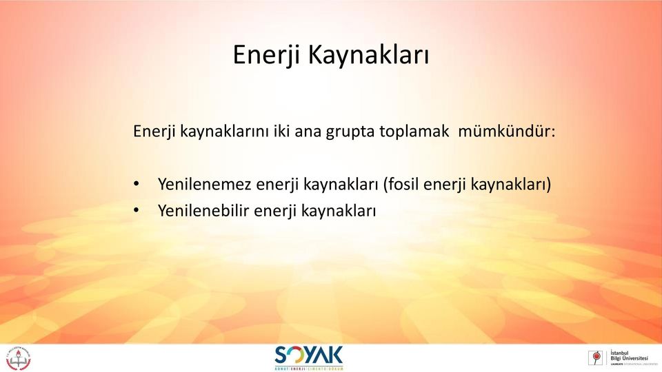 Yenilenemez enerji kaynakları (fosil