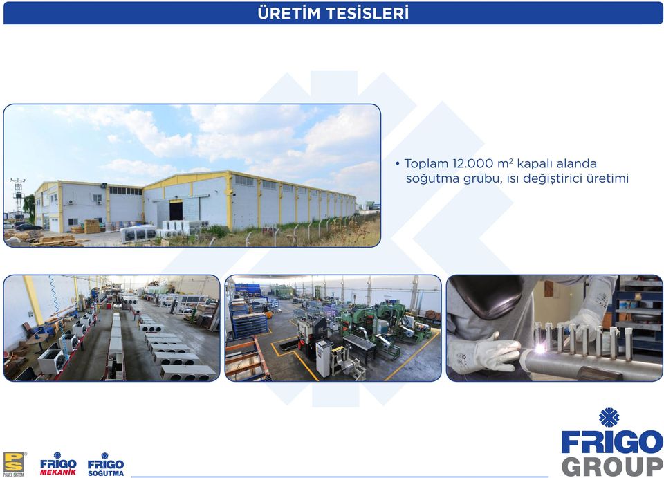 000 m 2 kapalı alanda