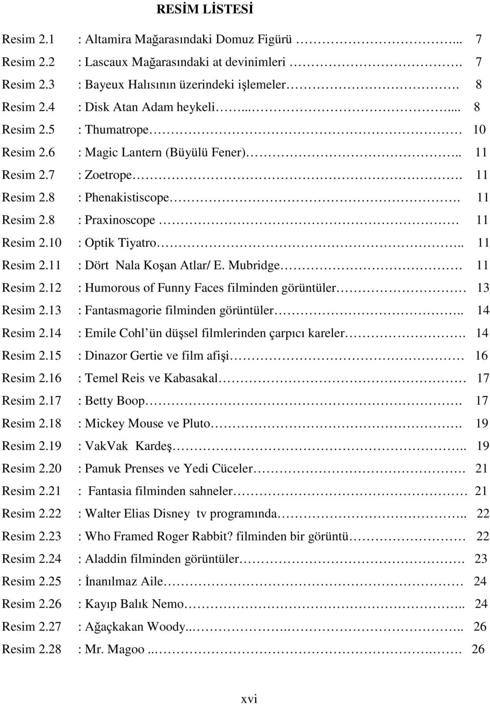 10 : Optik Tiyatro.. 11 Resim 2.11 : Dört Nala Koşan Atlar/ E. Mubridge 11 Resim 2.12 : Humorous of Funny Faces filminden görüntüler 13 Resim 2.13 : Fantasmagorie filminden görüntüler.. 14 Resim 2.