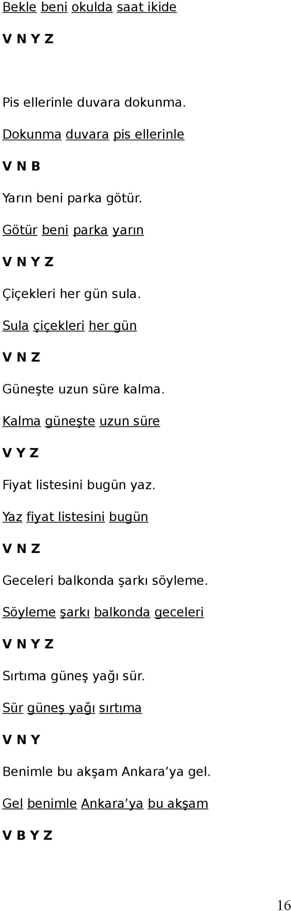 Kalma güneşte uzun süre V Y Z Fiyat listesini bugün yaz. Yaz fiyat listesini bugün V N Z Geceleri balkonda şarkı söyleme.