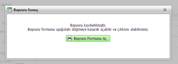 Bu bölümde yer alan Onayla ve Başvur butonuna basarak başvuruyu tamamlamadan önce daha önceki bölümlerde verilen bilgilerin doğruluğu son bir kez tekrar kontrol edilmelidir.