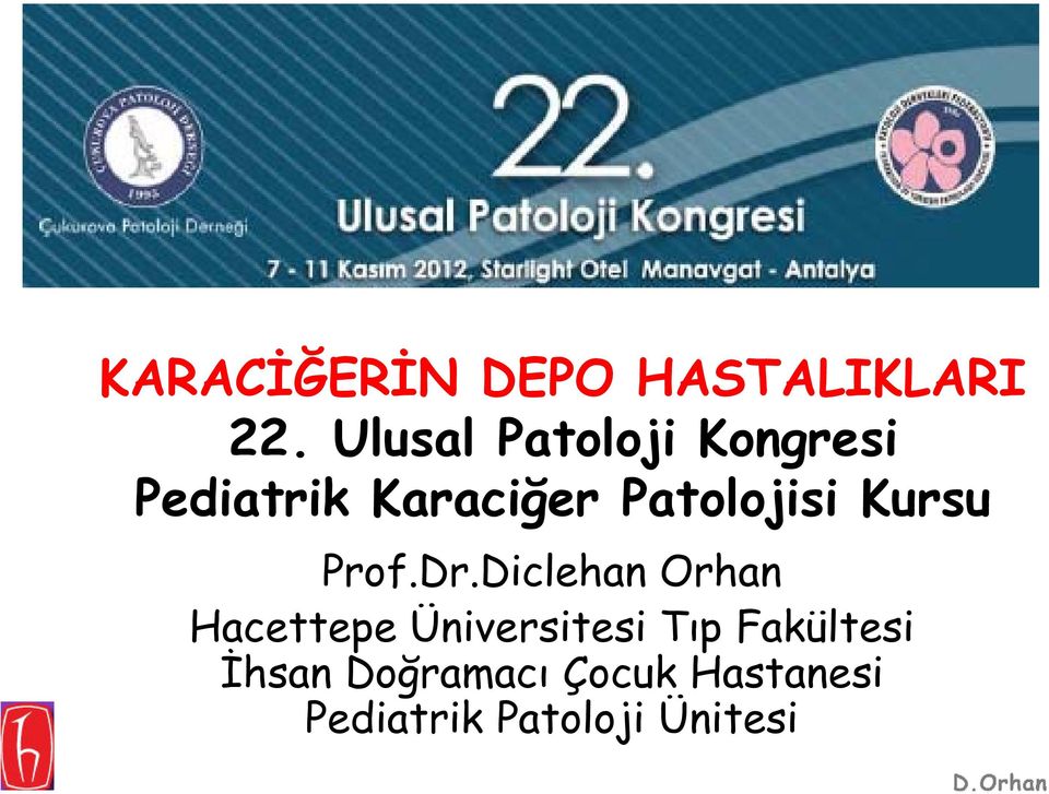 Patolojisi Kursu Prof.Dr.