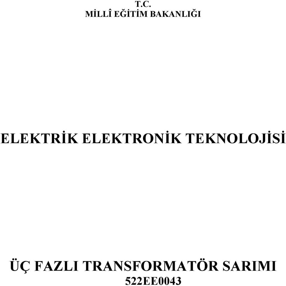 ELEKTRONİK TEKNOLOJİSİ