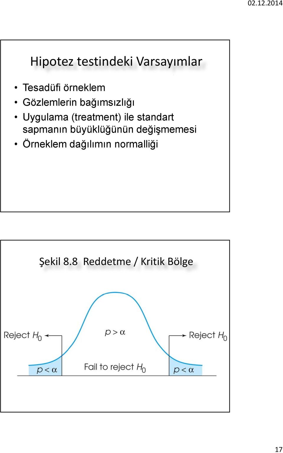 standart sapmanın büyüklüğünün değişmemesi Örneklem