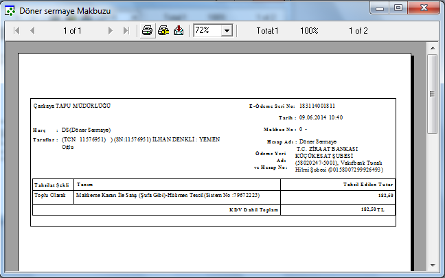 Yürürlük Tarihi: 12/09/2014 - Kodu: