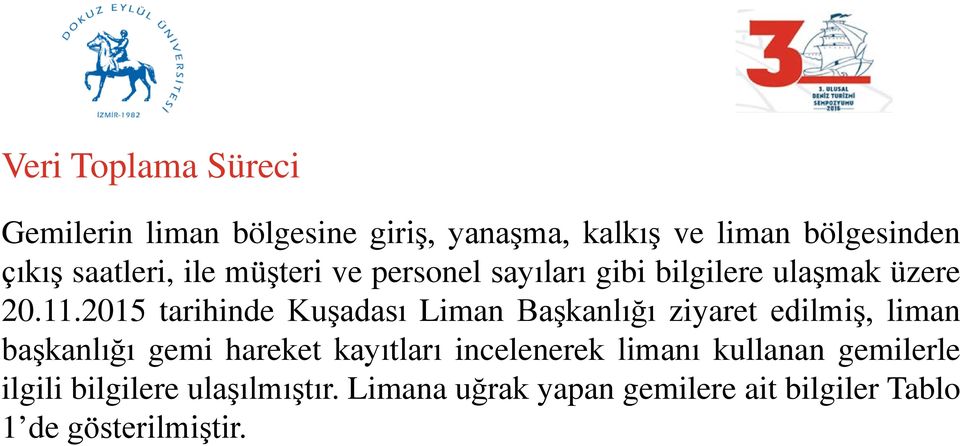 2015 tarihinde Kuşadası Liman Başkanlığı ziyaret edilmiş, liman başkanlığı gemi hareket kayıtları