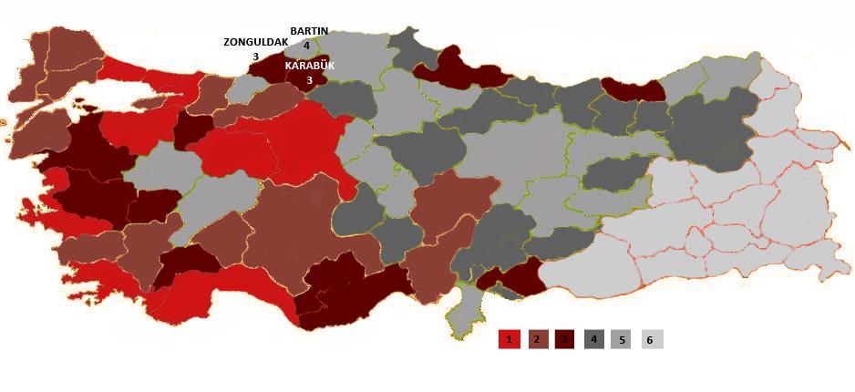 1: Bölgenin İthalatında Öne Çıkan Sektörler 0,21% 0,00% 5,95% 30,61% 63,23% Madencilik ve taşocakçılığı İmalat Toptan ve perakende ticaret Tarım ve ormancılık Diğer sosyal, toplumsal ve kişisel