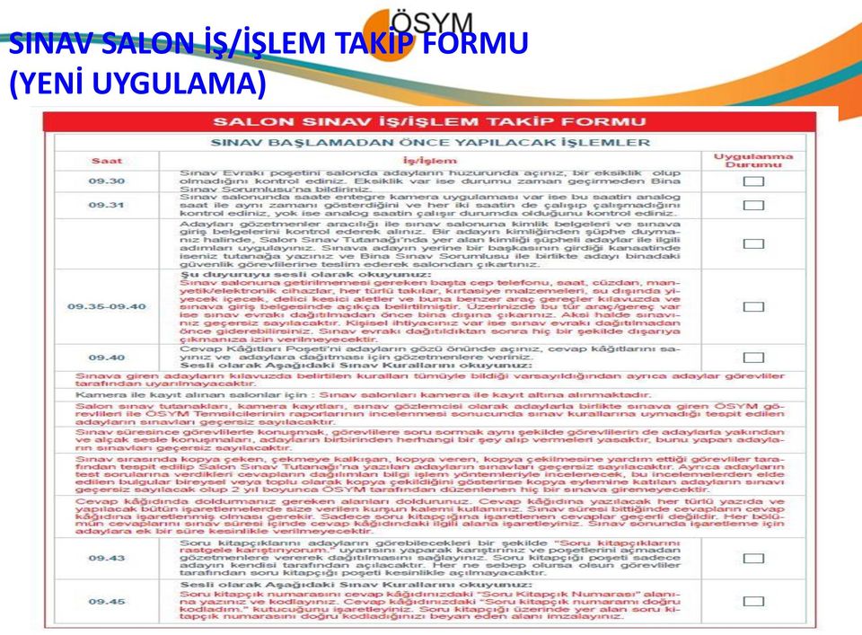 TAKİP FORMU