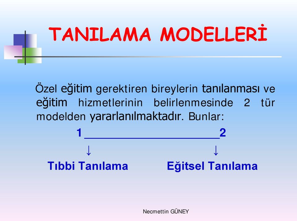 hizmetlerinin belirlenmesinde 2 tür modelden