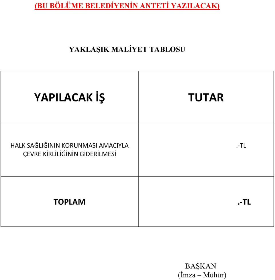 HALK SAĞLIĞININ KORUNMASI AMACIYLA ÇEVRE